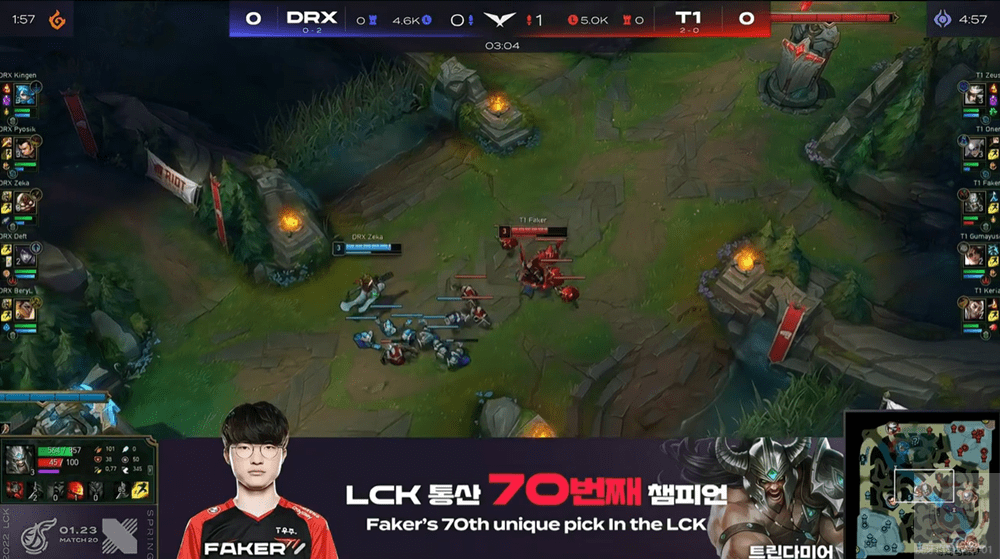 DRX2翻盘BRO,Faker统治全场 DRX2翻盘BRO,Faker统治全场